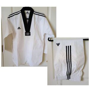 NWT Adidas Taekwondo Uniform Made in Korea Cotton Size 1 (150CM)